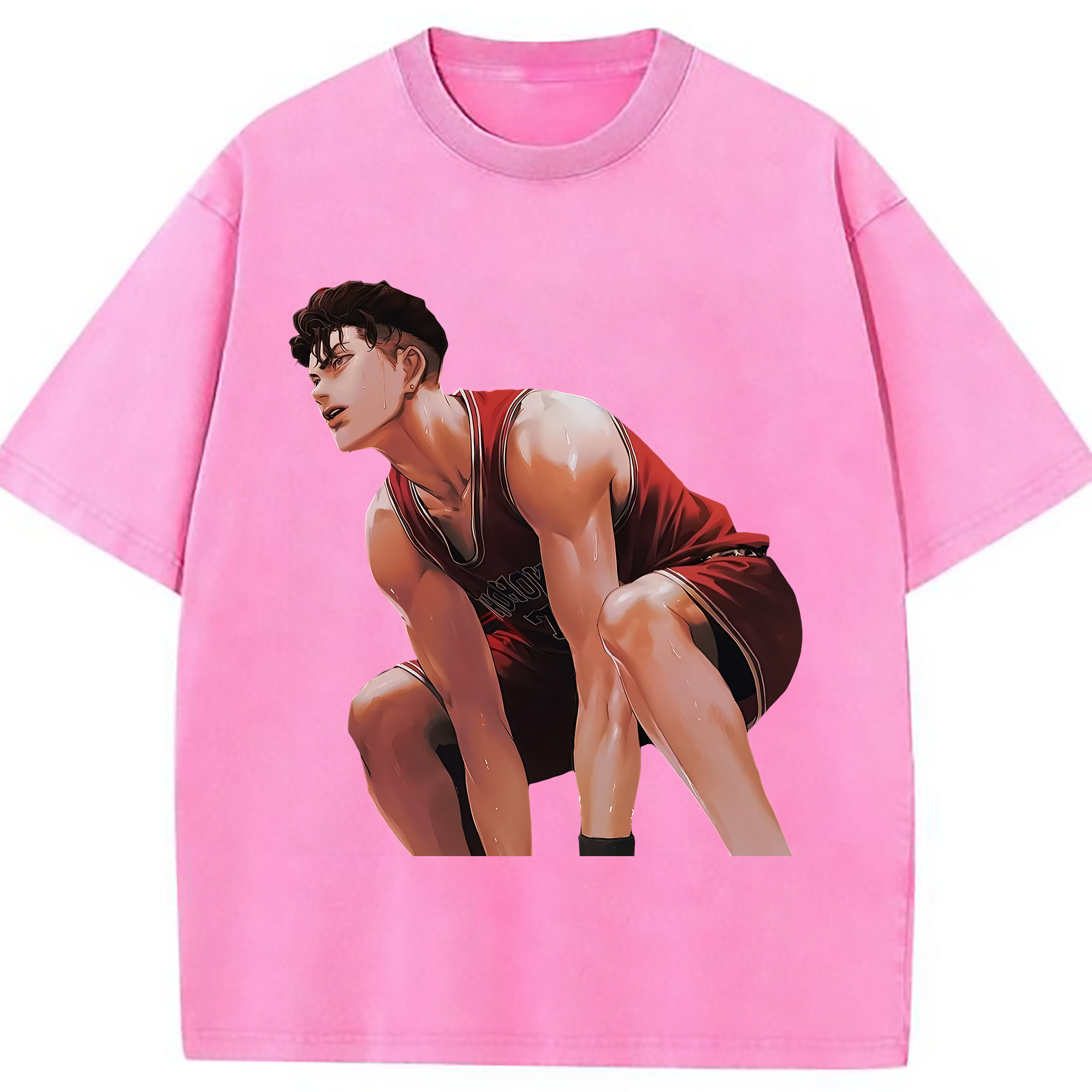 （画像用） SLAM DUNK／スラムダンク 綿100% ヴィンテージ風 半袖Tシャツ（フロントプリント）